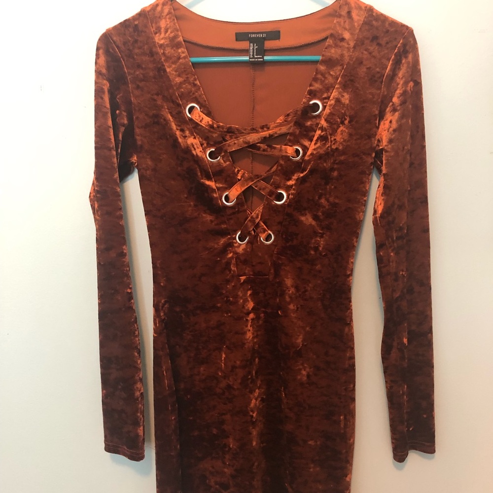 Forever 21 velvet mini dress
